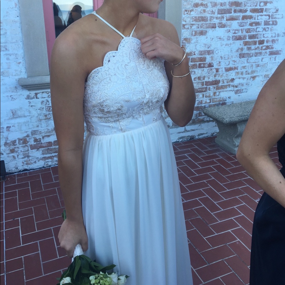 White lace dress